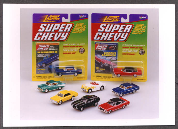 Image for Johnny Lightning Super Chevy toys color publicity 5x7 photo Playing Mantis