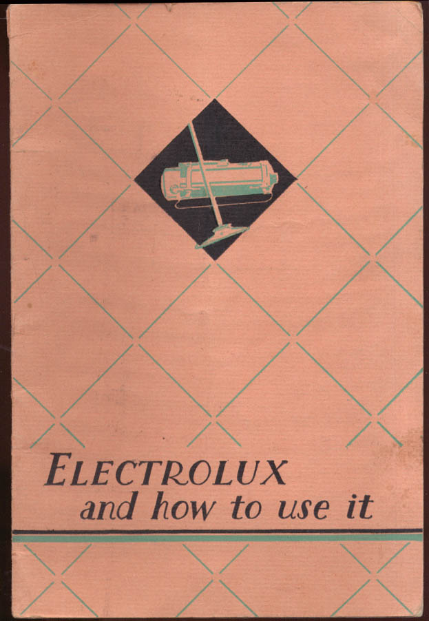 Image for Electrolux Vacuum Cleaner & How to Use It booklet 1932
