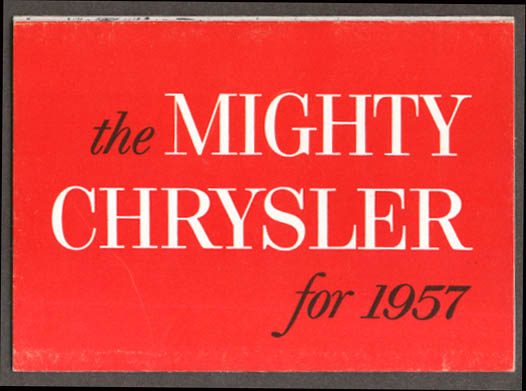 Image for Mighty Chrysler for 1957 New Yorker Windsor Saratoga folder