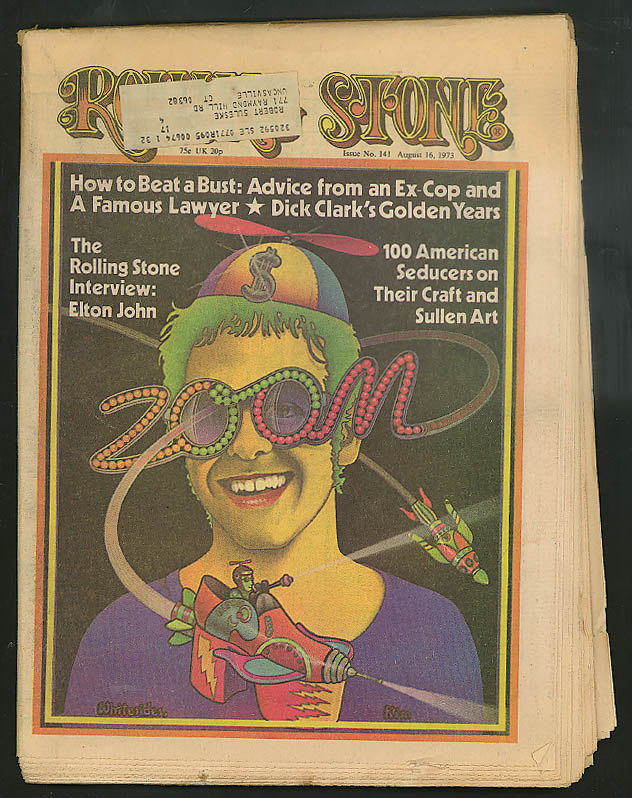 Image for ROLLING STONE Elton John Dick Clark Everly Brothers retire ++ 8/16 1973