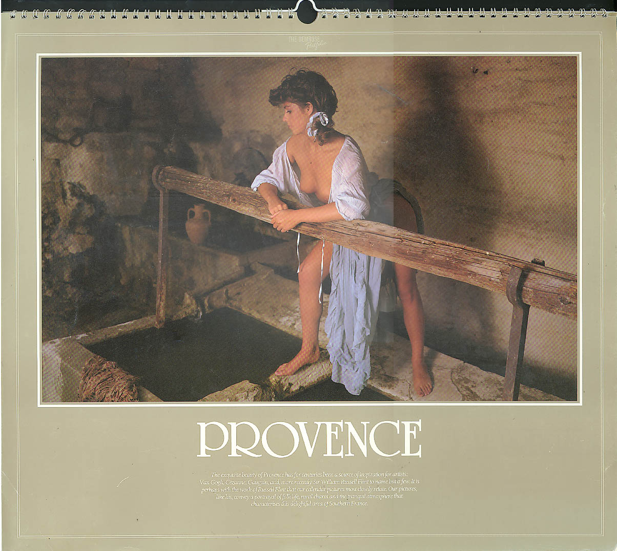 Image for Provence Bemrose Portfolio topless nude calendar 1989