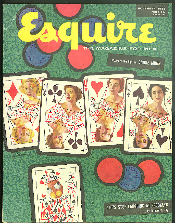 Image for ESQUIRE 11 1953 Duelling Carol Toby foldout Packard Caribbean Lilli Palmer ++
