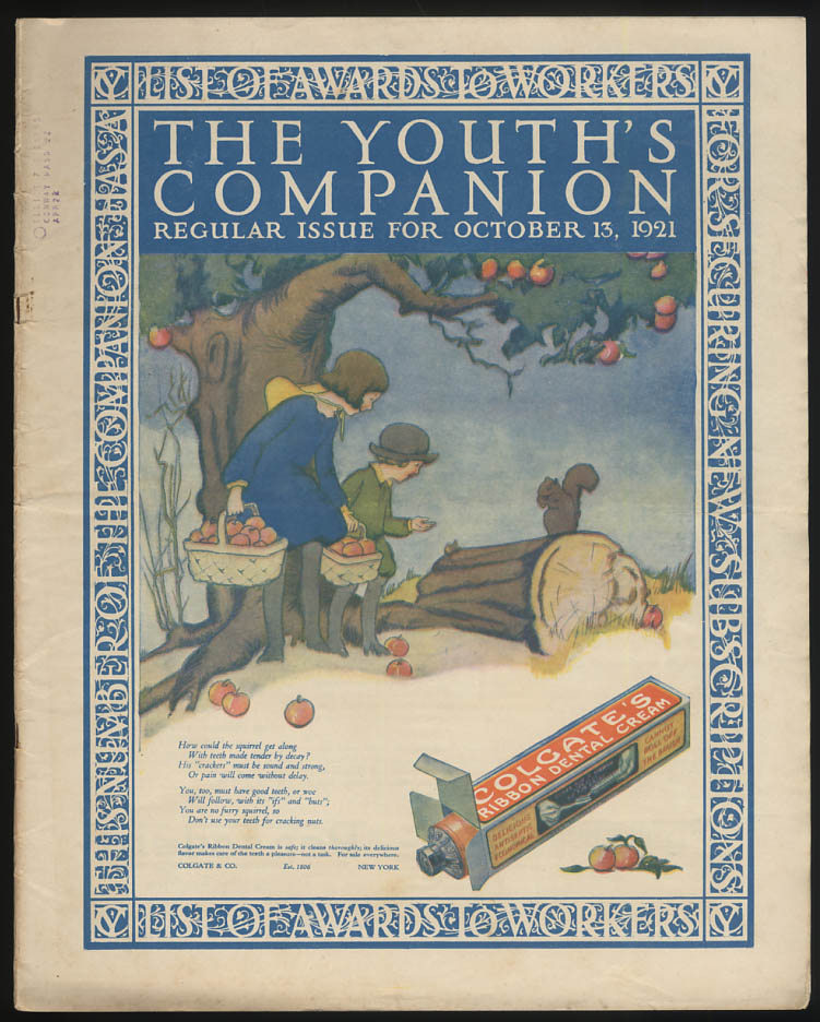 Image for YOUTH"S COMPANION 10/13 1921 Premium catalog issue toys dolls steam engine +