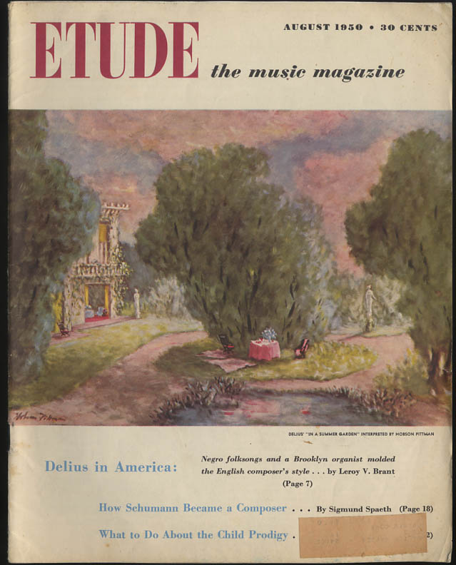 Image for ETUDE 8 1950 Delius & Negro folksongs Interlochen Monteux Robert Schumann