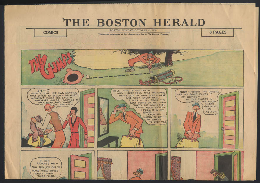 Image for Boston Herald comics 10/12 1930 Little Orphan Annie +