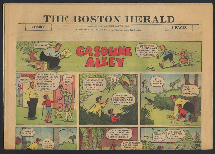 Image for Boston Herald comics 2/23 1930 Little Orphan Annie ++