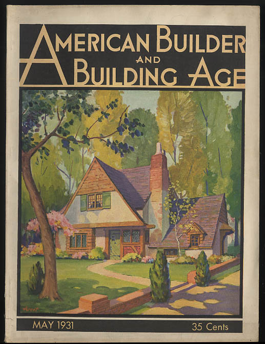 Image for AMERICAN BUILDER & BUILDING AGE 5 1931 73 Prospect E Orange NJ; Abbott Court