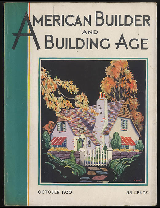 Image for AMERICAN BUILDER & BUILDING AGE 10 1930 Jewel Tea Co; Almont MI School +