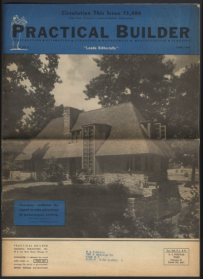 Image for PRACTICAL BUILDER 6 1941 Cold Storage Plant; plans & products +