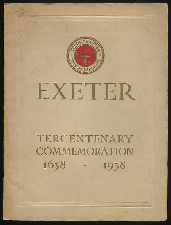 Image for Exeter New Hampshire Tercentenary Commemoration Program 1938