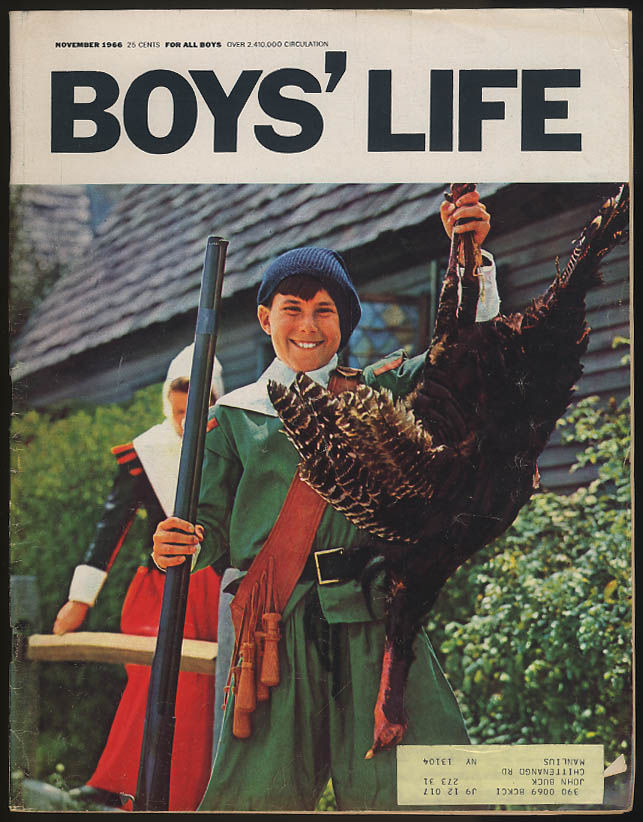 Image for BOYS LIFE 11 1966 Syracuse's Floyd Little; Poul Anderson sci-fi