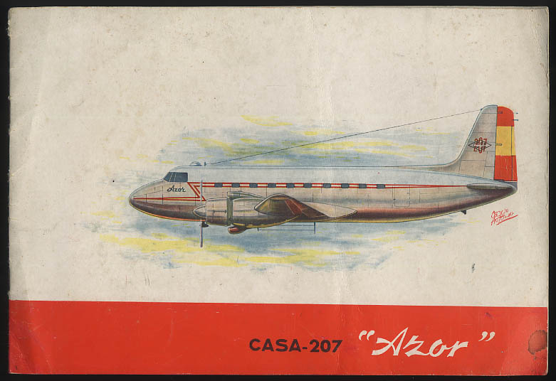 Image for Construcciones Aeronauticas CASA-207 AZOR airliner brochure 1957