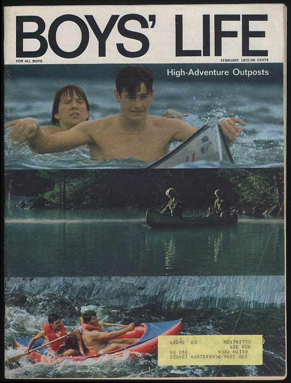 Image for BOYS LIFE 2 1972 Maryland's Tom McMillen; Wisconsin Maine Minnesota Canoe Bases