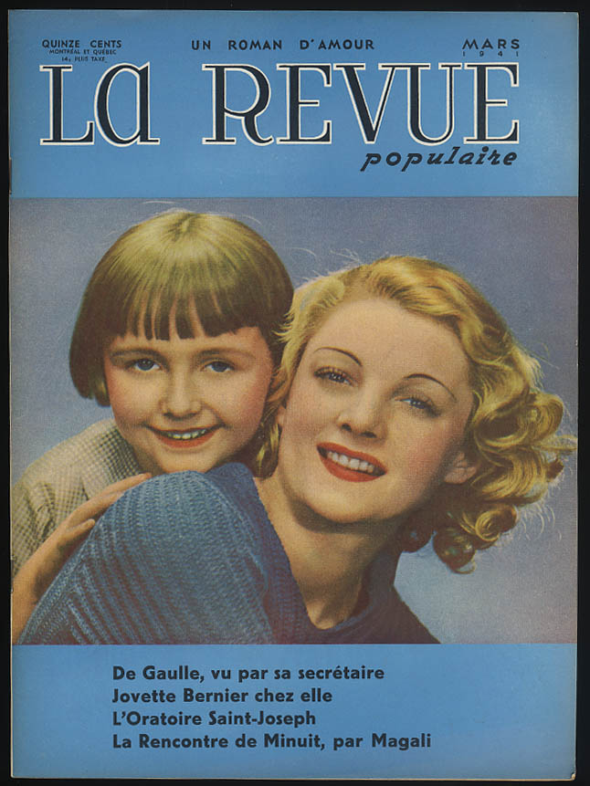 Image for LA REVUE POPULAIRE 3 1941 Paris Underground in WWII; movie stars in fashions