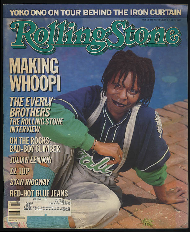 Image for ROLLING STONE 5/8 1986 Whoopi Goldberg Everly Brothers Julian Lennon ZZ Top