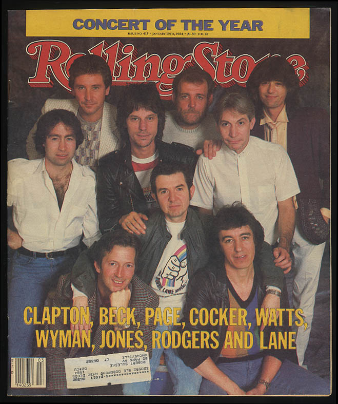 Image for ROLLOING STONE 1/19 1984 Ronnie Lane fencer Peter Westbrook Bob Fosse