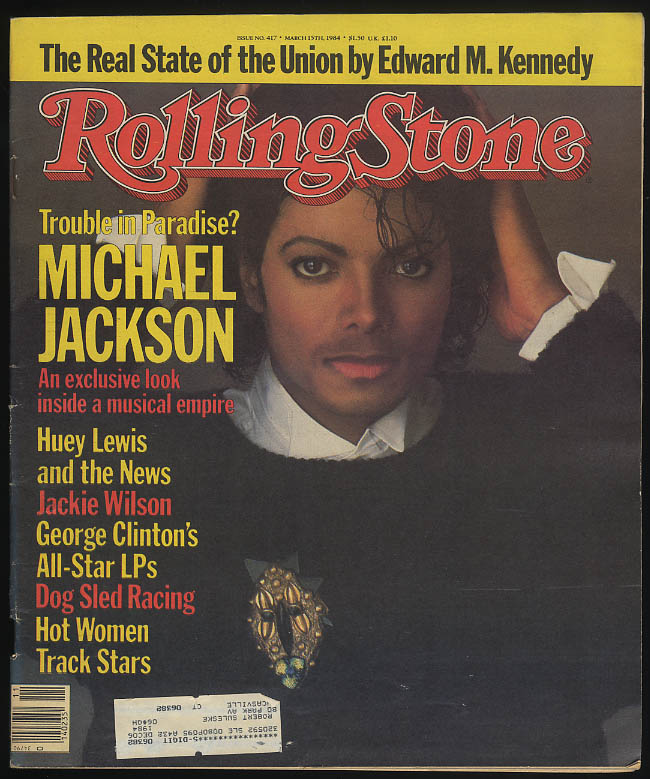 Image for ROLLING STONE 3/15 1984 Michael Jackson Huey Lewis Jackie Wilson Ted Kennedy