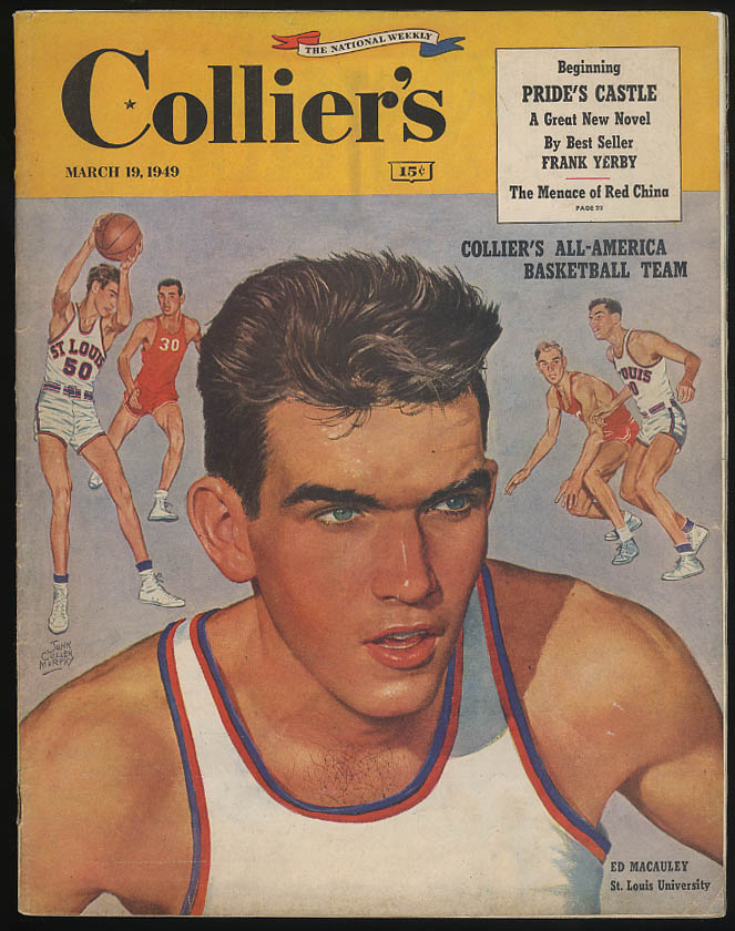 Image for COLLIER'S 3/19 1949 All-America Basketball Ed Macauley; Red China; Morton Downey