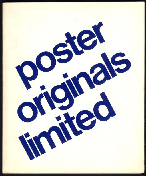 Image for Poster Originals Limited Catalog 1988 Chagall Chwast Glaser Warhol +++