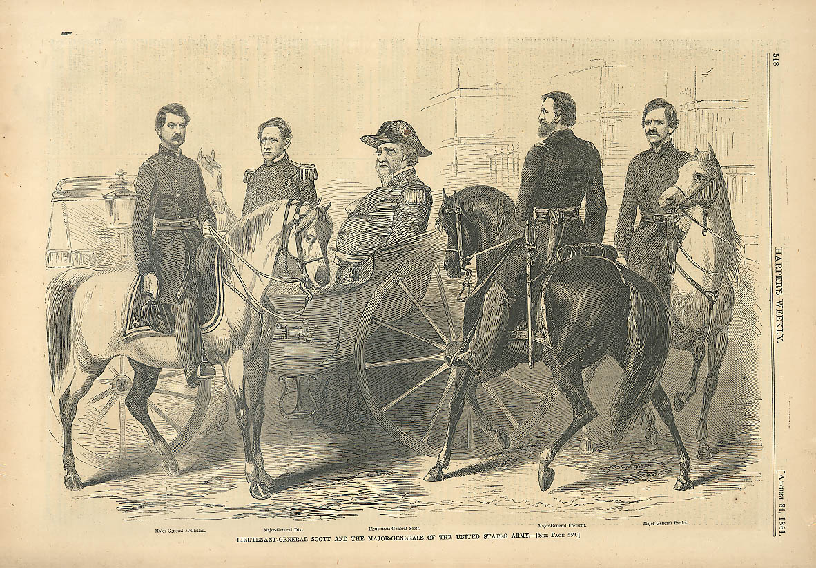 Image for Gen McClellan Dix Scott Fremont Banks Harper's 1861