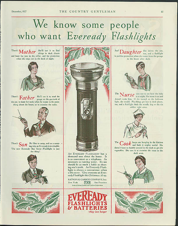 Image for We know some people who want Eveready Flashlights ad 1927