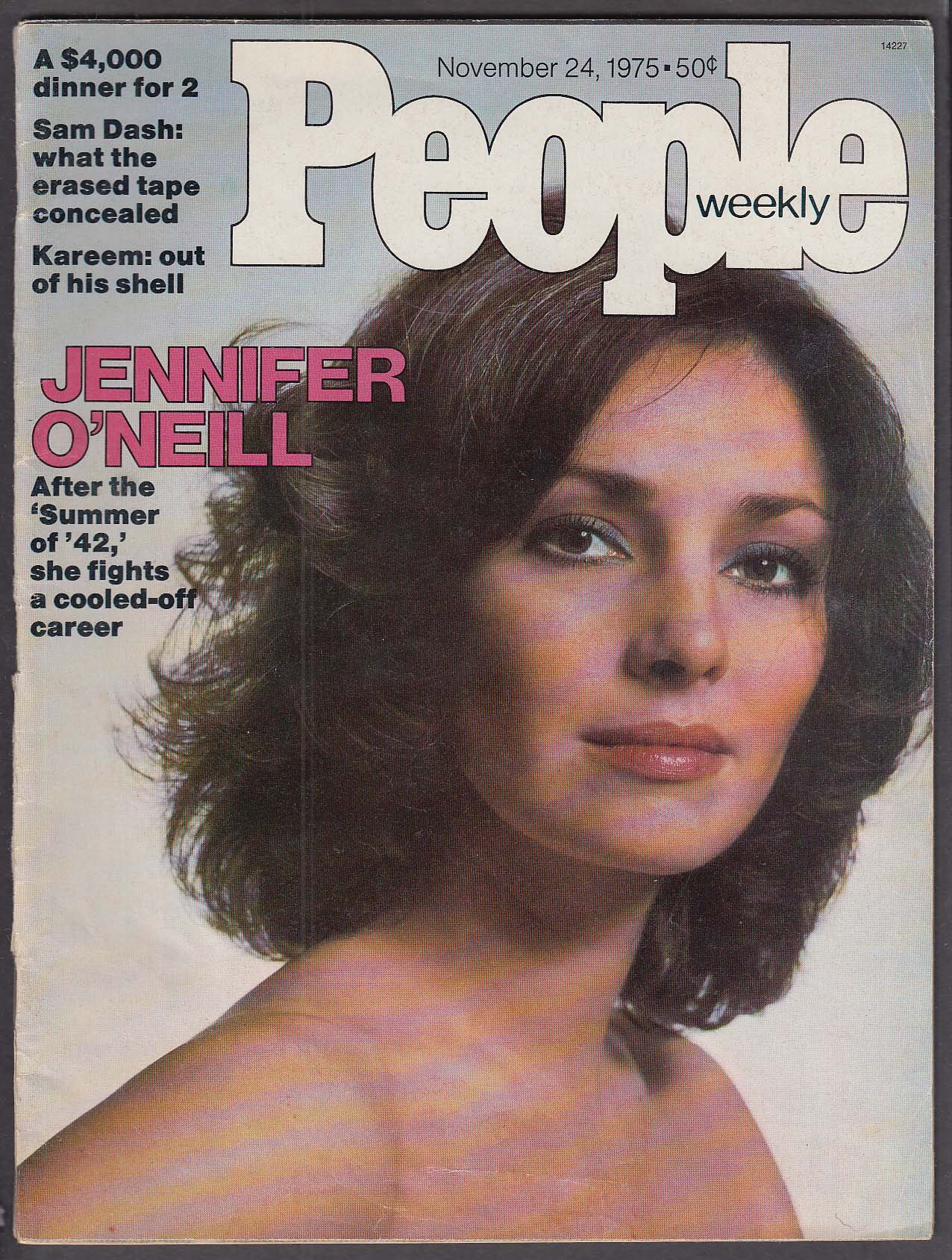 Image for PEOPLE Weekly Jennifer O'Neill Kareem Abdul Jabbar 11/24 1975