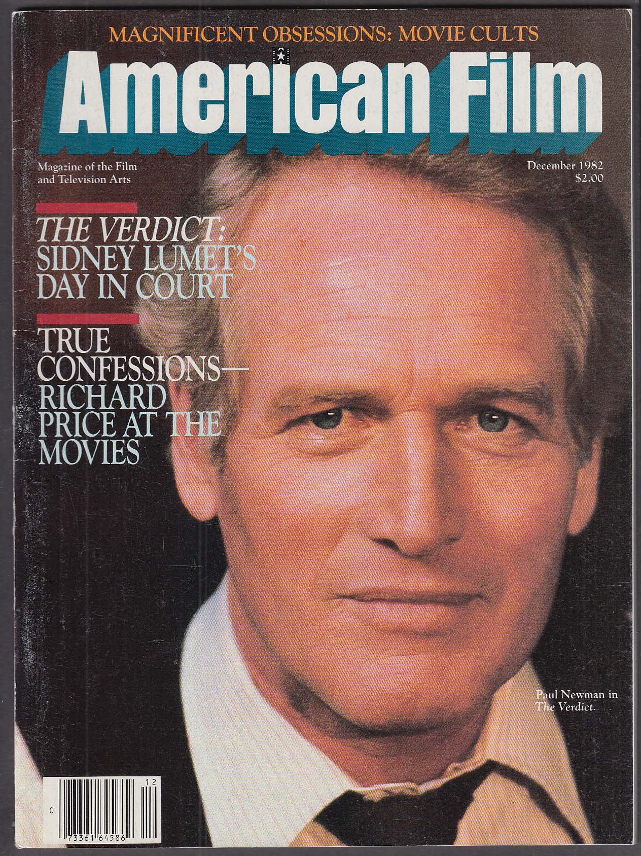 Image for AMERICAN FILM Paul Newman The Verdict Richard Price at the Movies 12 1982