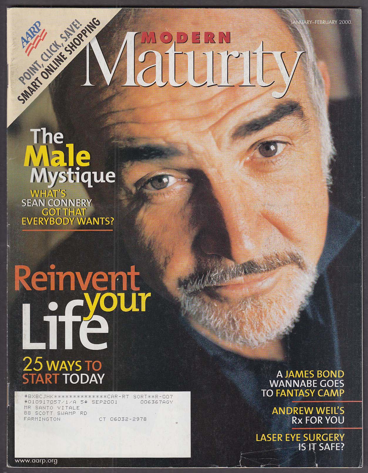 Image for MODERN MATURITY Sean Connery; James Bond fantasy camp 1-2 2000