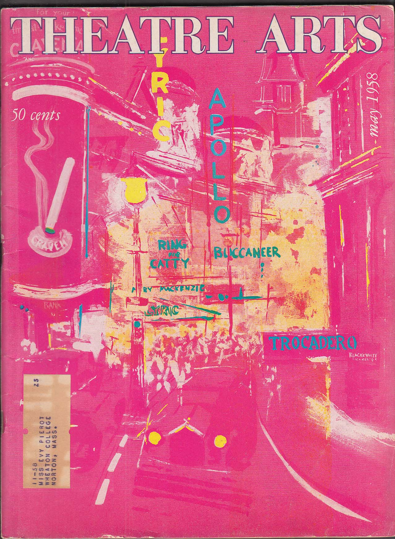 Image for THEATRE ARTS Separate Tables complete 5 1958