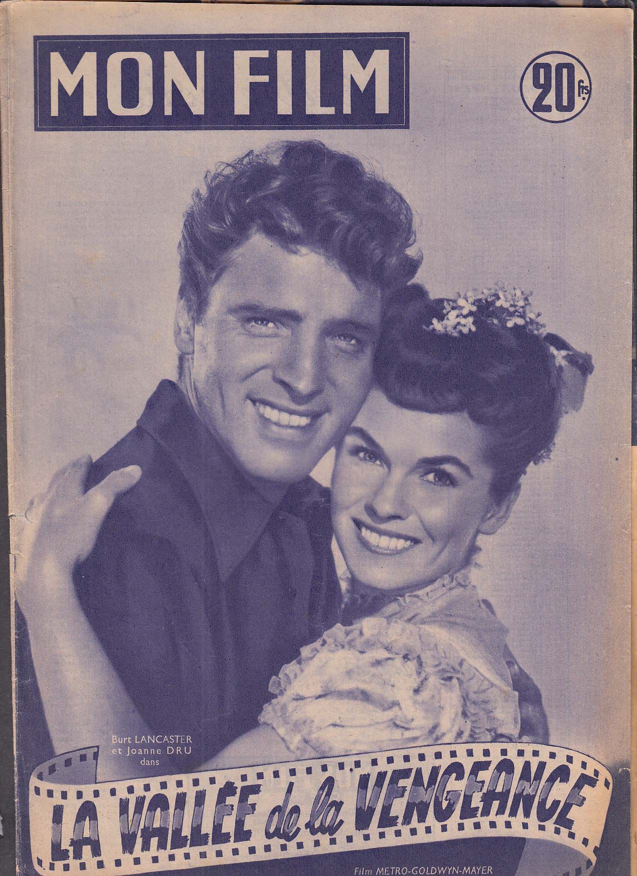 Image for MON FILM Burt Lancaster Vengeance Valley Joanne Dru Robert Walker 4 1952