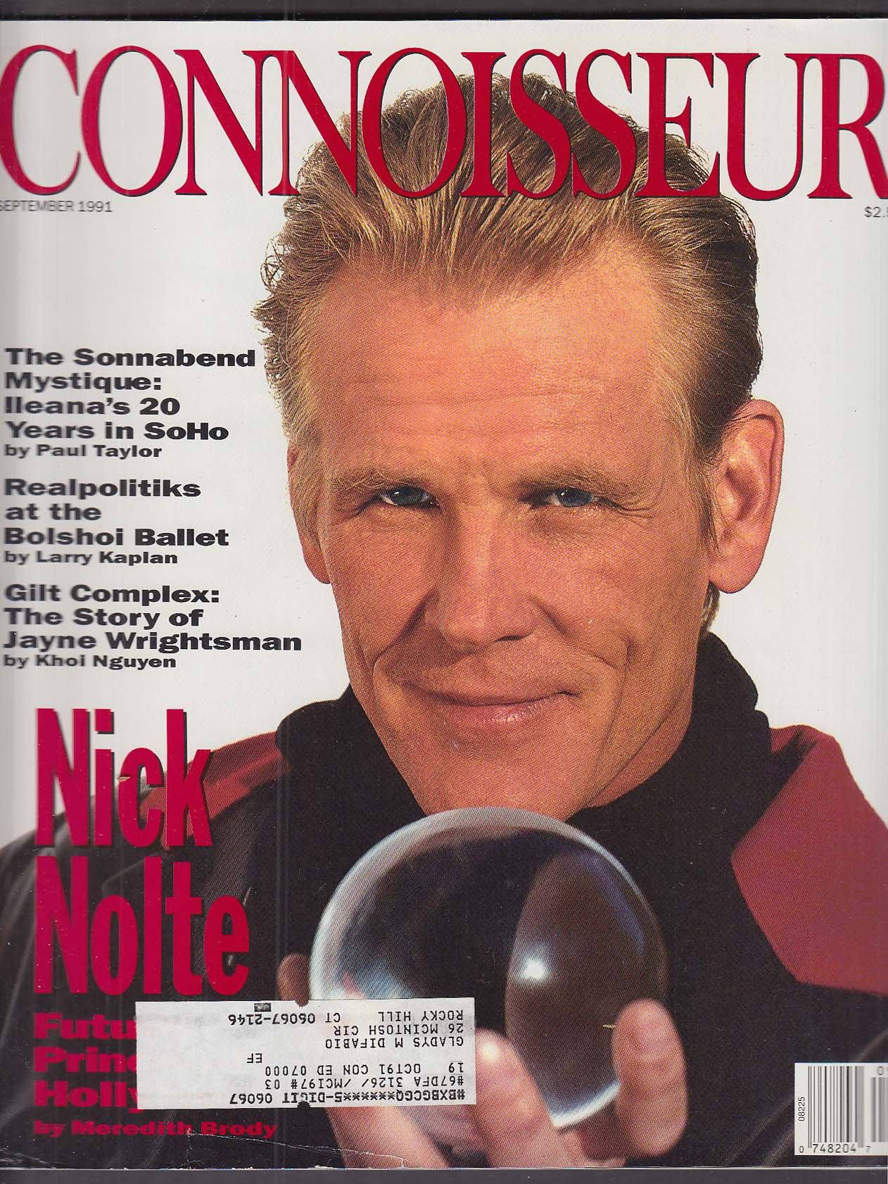 Image for CONNOISSEUR Nick Nolte Bolshoi Ballet 9 1991