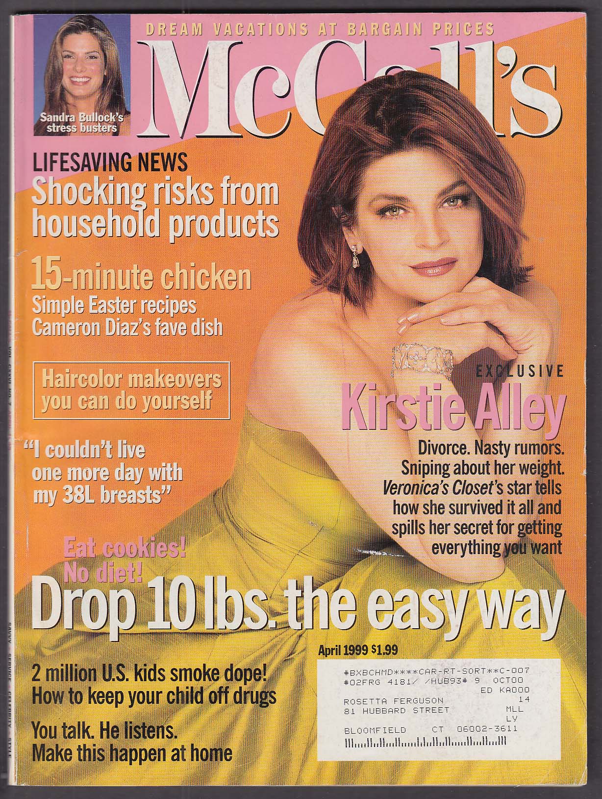 Image for McCALL'S Kirstie Alley Sandra Bullock 4 1999
