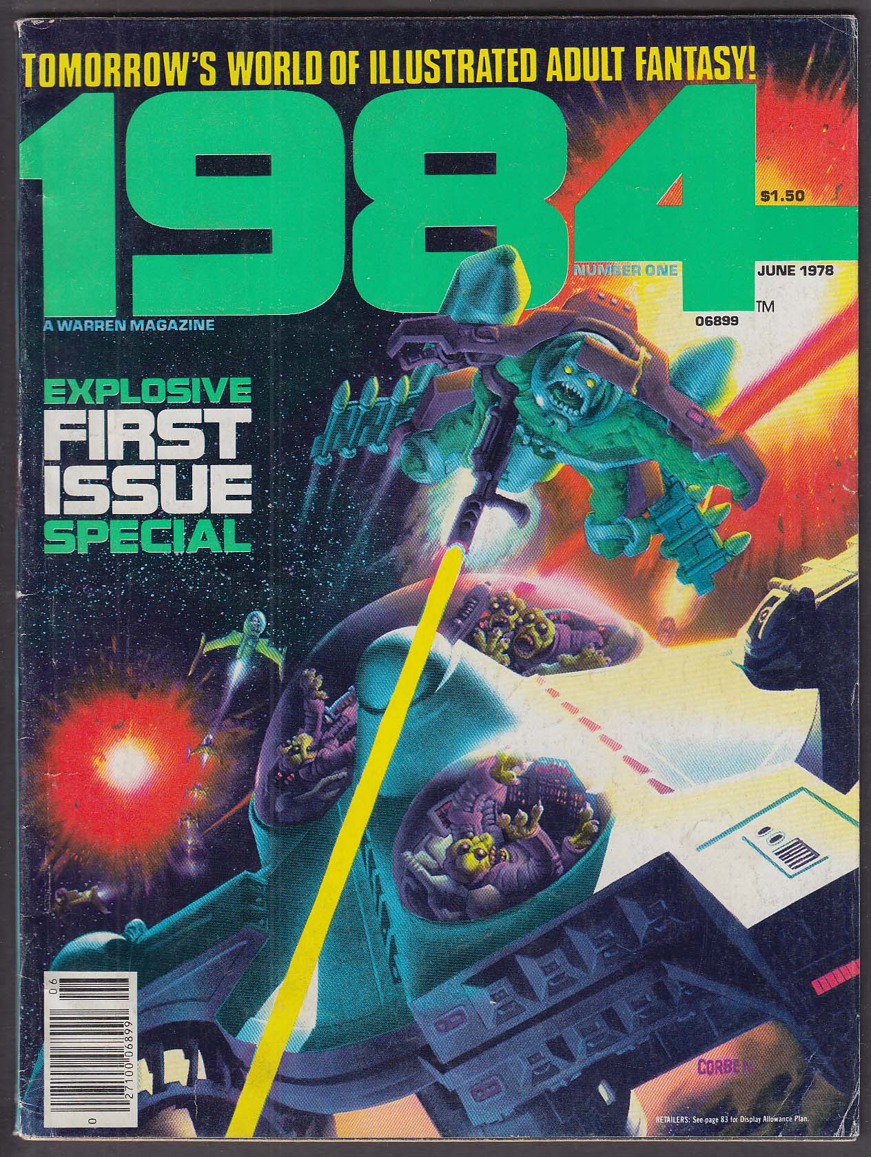 Image for 1984 Magazine #1 Robert Corben Mutant World 1st issue 6 1978