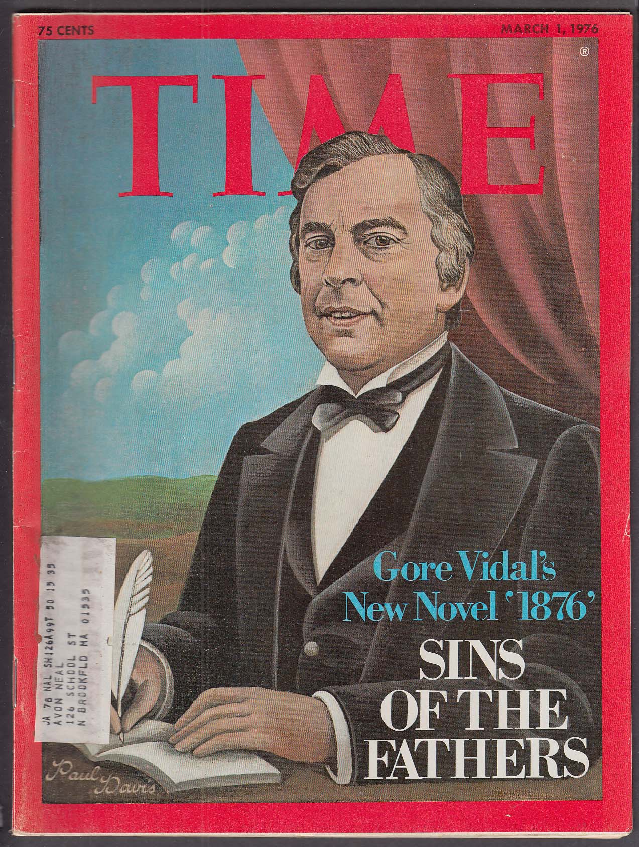 Image for TIME Gore Vidal 1876 Gerald Ford Kissinger George Bush CIA Patty Hearst 3/1 1976