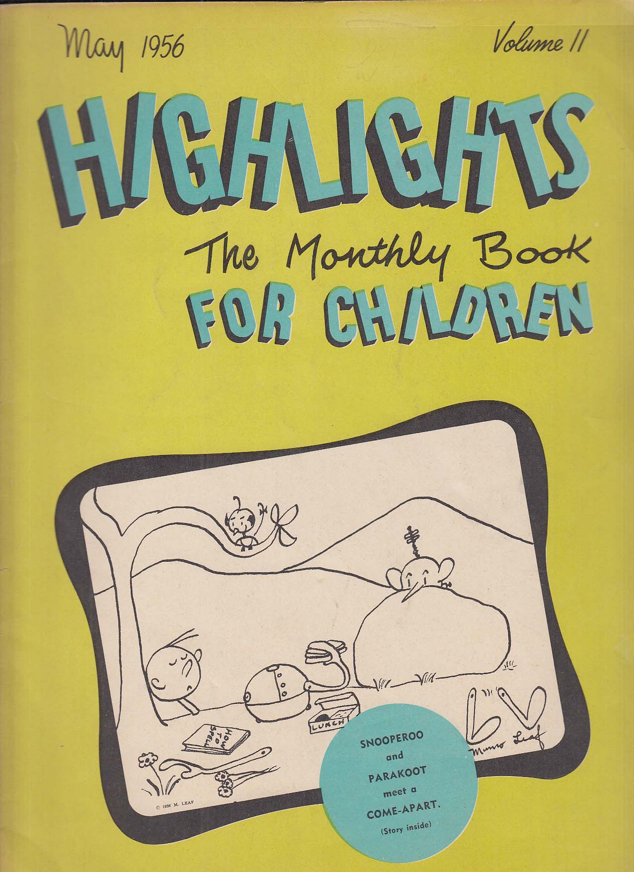 Image for HIGHLIGHTS For Children Vol 11 Munro Leaf Snooperoo Parakoot 5 1956