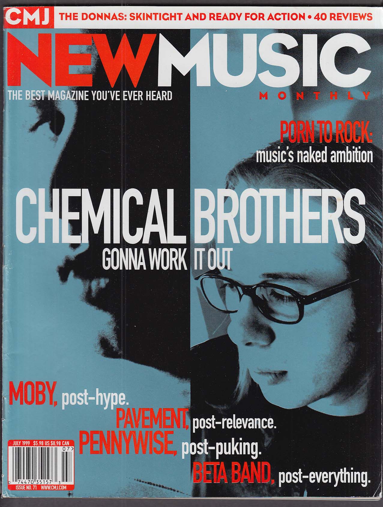 Image for NEW MUSIC Chemical Brothers Moby Donnas Pavement Pennywise Beta Band ++ 7 1999