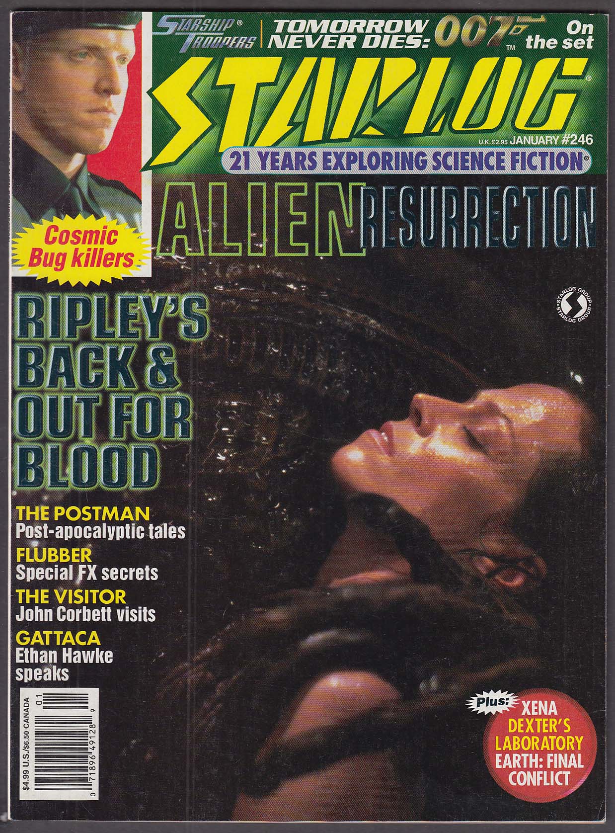 Image for STARLOG #246 Alien Resurrection Starship Troopers Ethan Hawke Gattaca ++ 1 1998