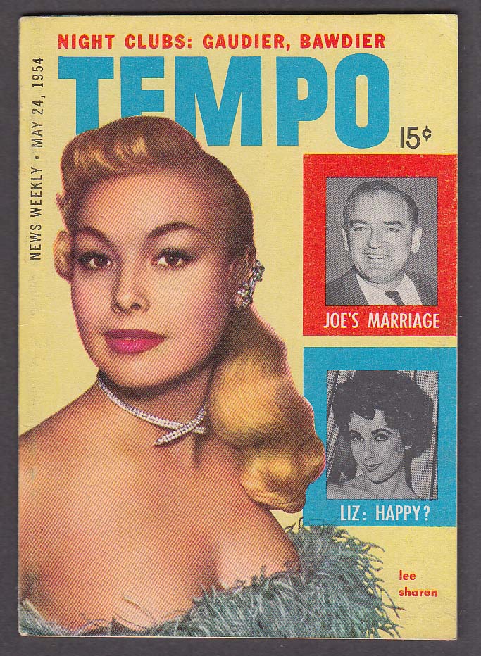 Image for TEMPO Liz Taylor Jane Russell Lee Sharon 5/24 1954