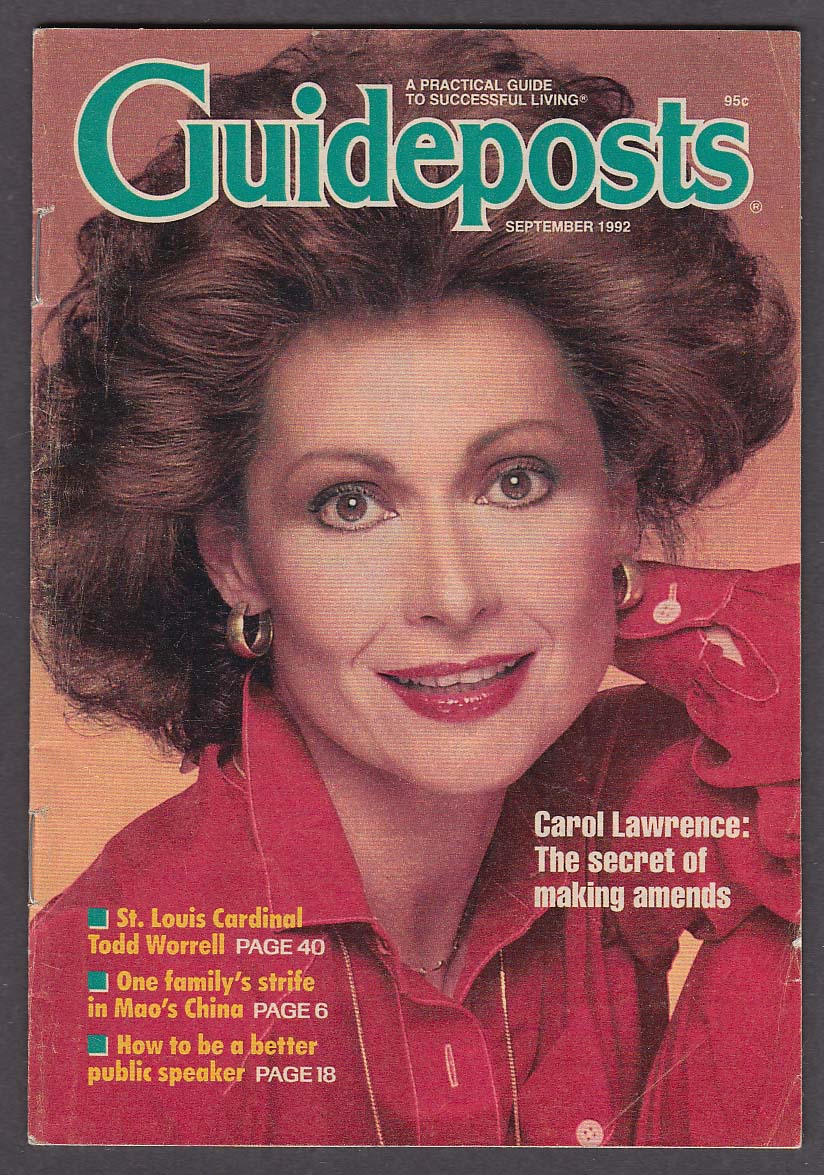Image for GUIDEPOSTS Carol Lawrence Todd Worrell 9 1992