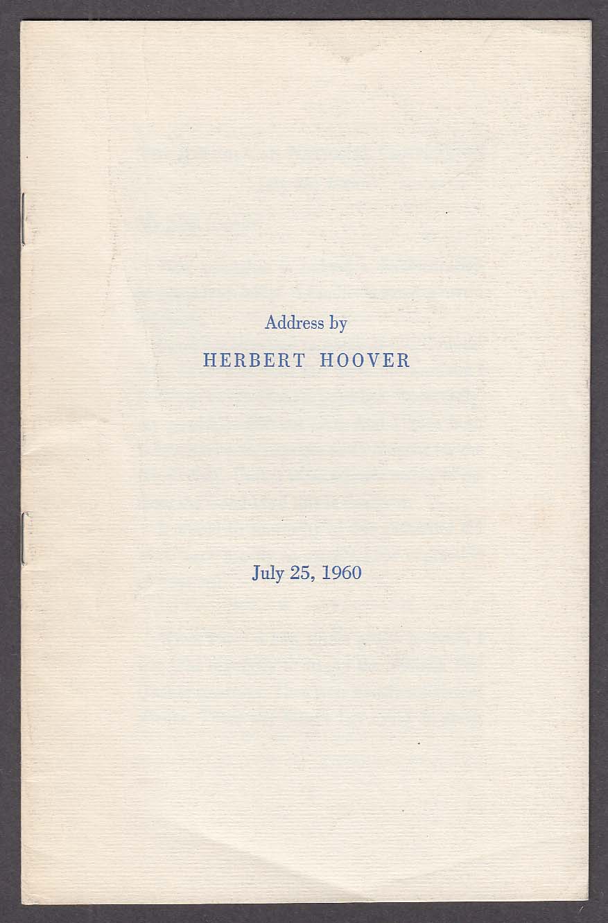 Image for Herbert Hoover 7/25 1960 GOP Republican National Convention speech
