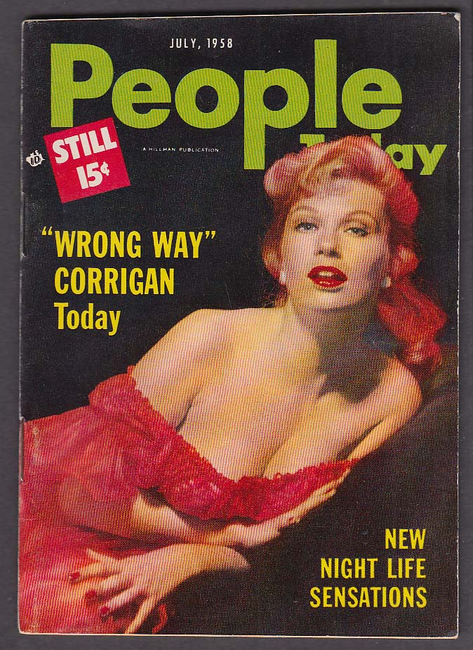Image for PEOPLE TODAY Wrong Way Corrigan Brigitte Bardot Alfred Hitchcock 7 1958