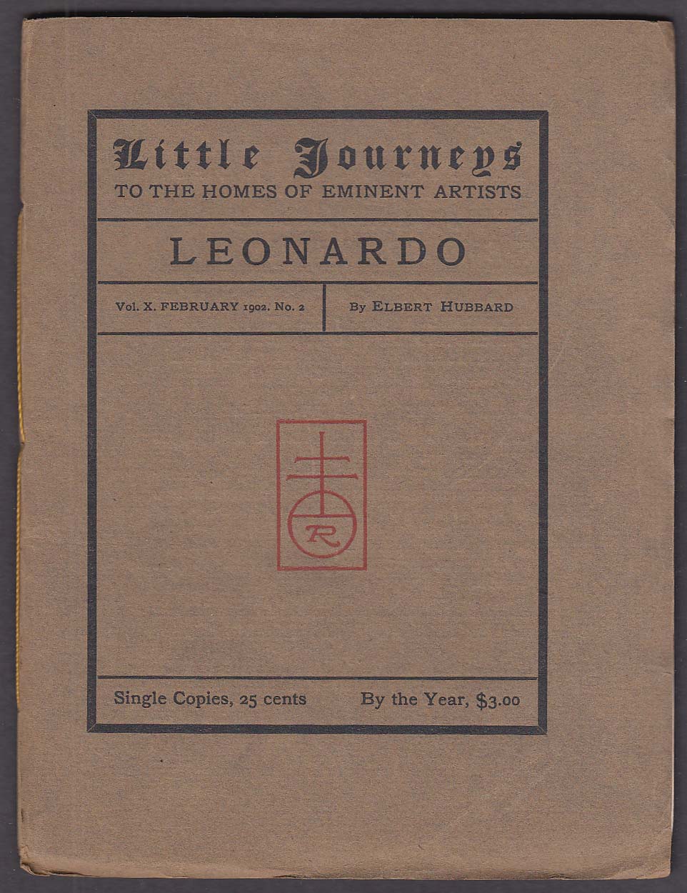 Image for Elbert Hubbard: Little Journeys 2 1902: Leonardo