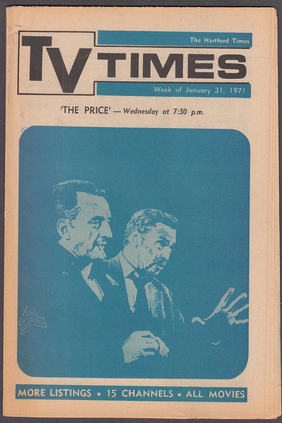 Image for TV TIMES Arthur Miller The Price George C Scott 1/31 1971