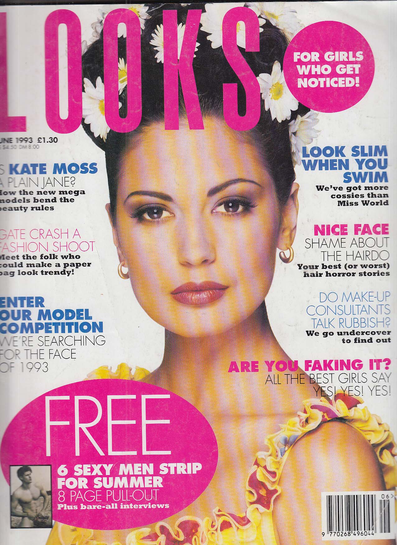 Image for LOOKS Supermodels Kate Moss Christian Slater 6 1993