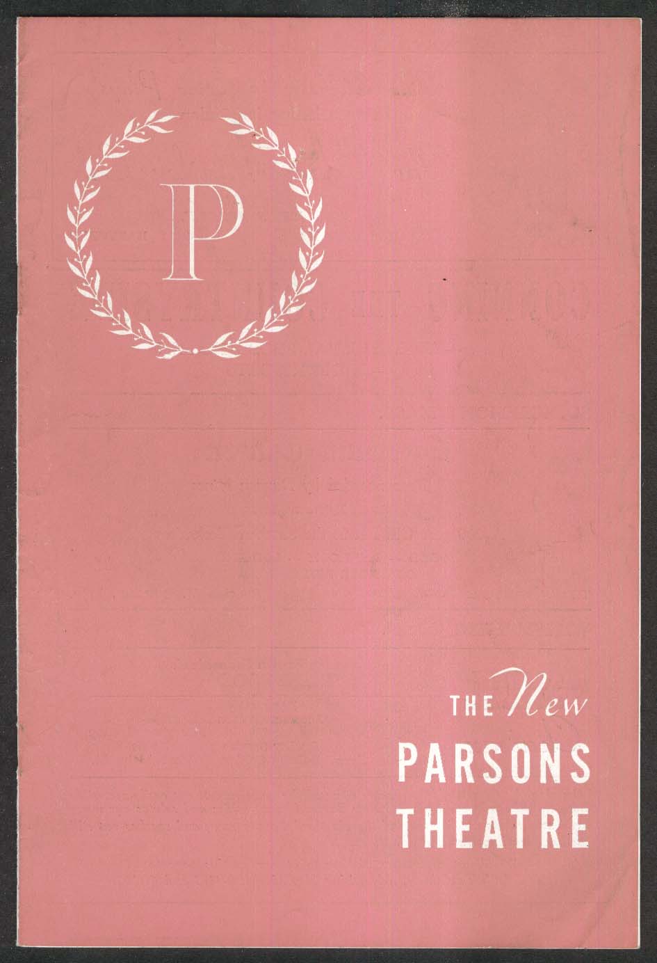 Image for Bell Book & Candle New Parsons Theatre program 1953 Joan Bennett Zachary Scott
