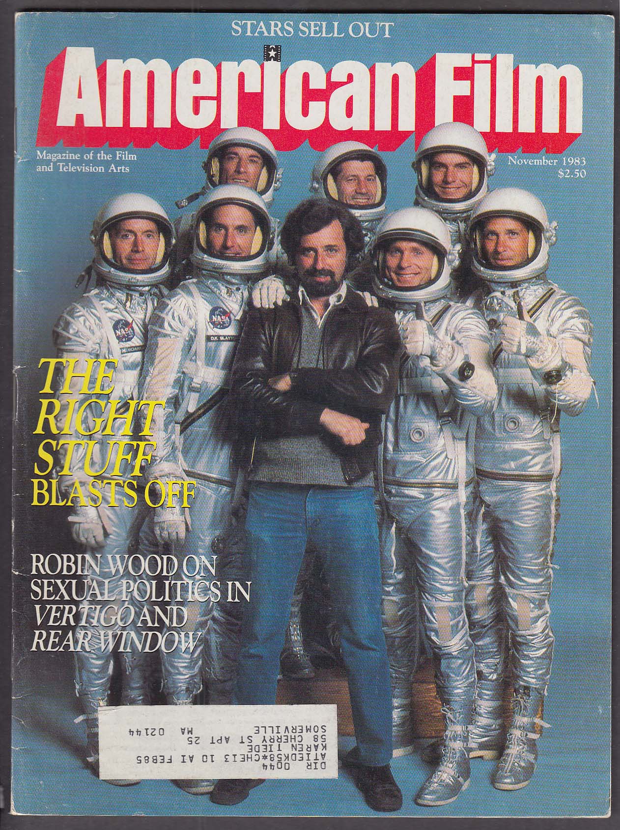 Image for AMERICAN FILM Philip Kaufman Right Stuff Robin Wood Hitchcock + 11 1983