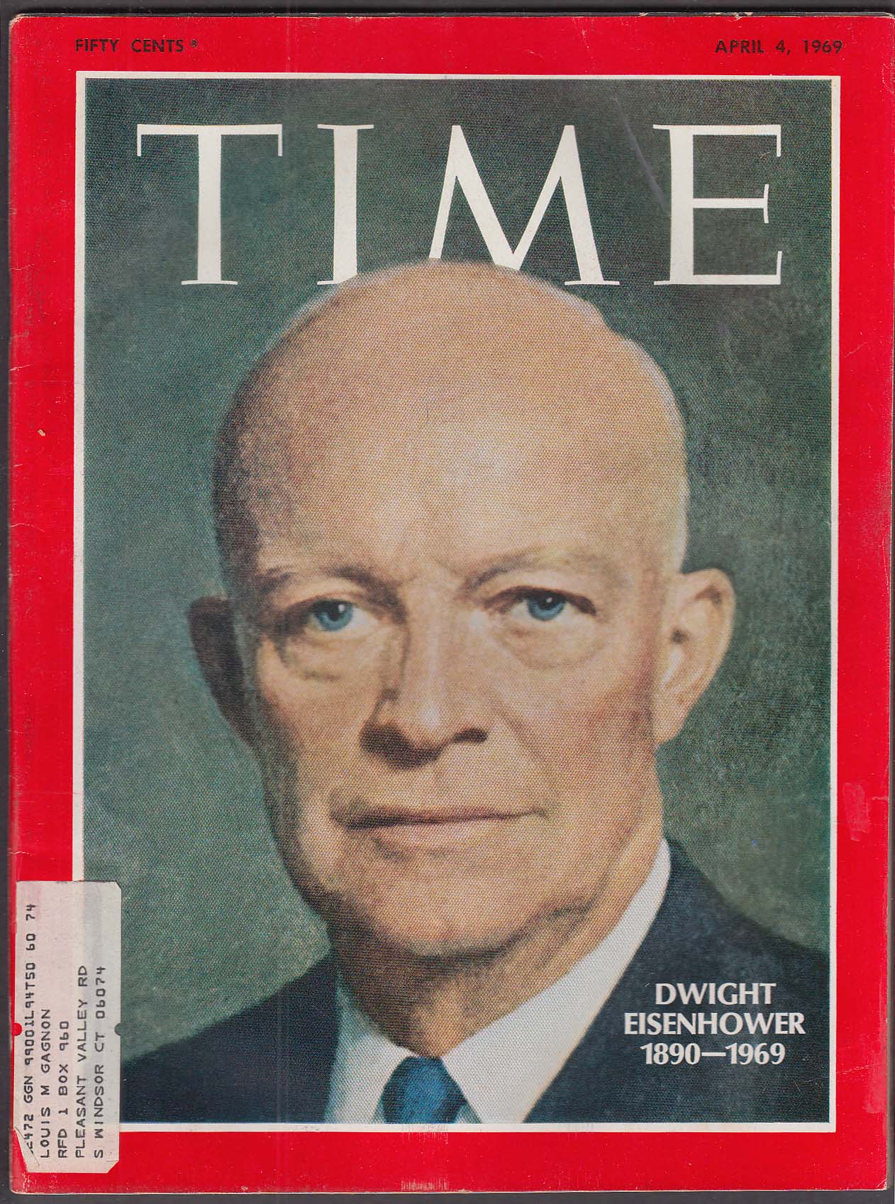 Image for TIME Dwight Eisenhower memorial Jesse Jackson Vietnam Golda Meir 4/4 1969