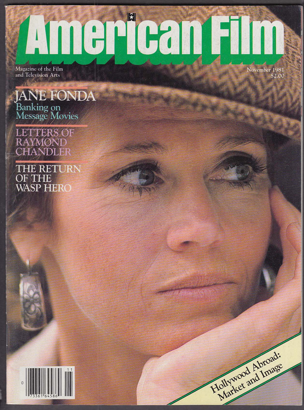 Image for AMERICAN FILM Jane Fonda message movies Raymond Chandler letters 11 1981