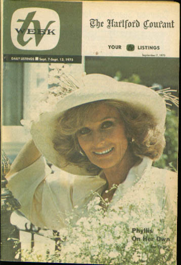 Image for TV WEEK Cloris Leachman Phyllis Peter Falk Columbo ++ Hartford Courant 9/7 1975