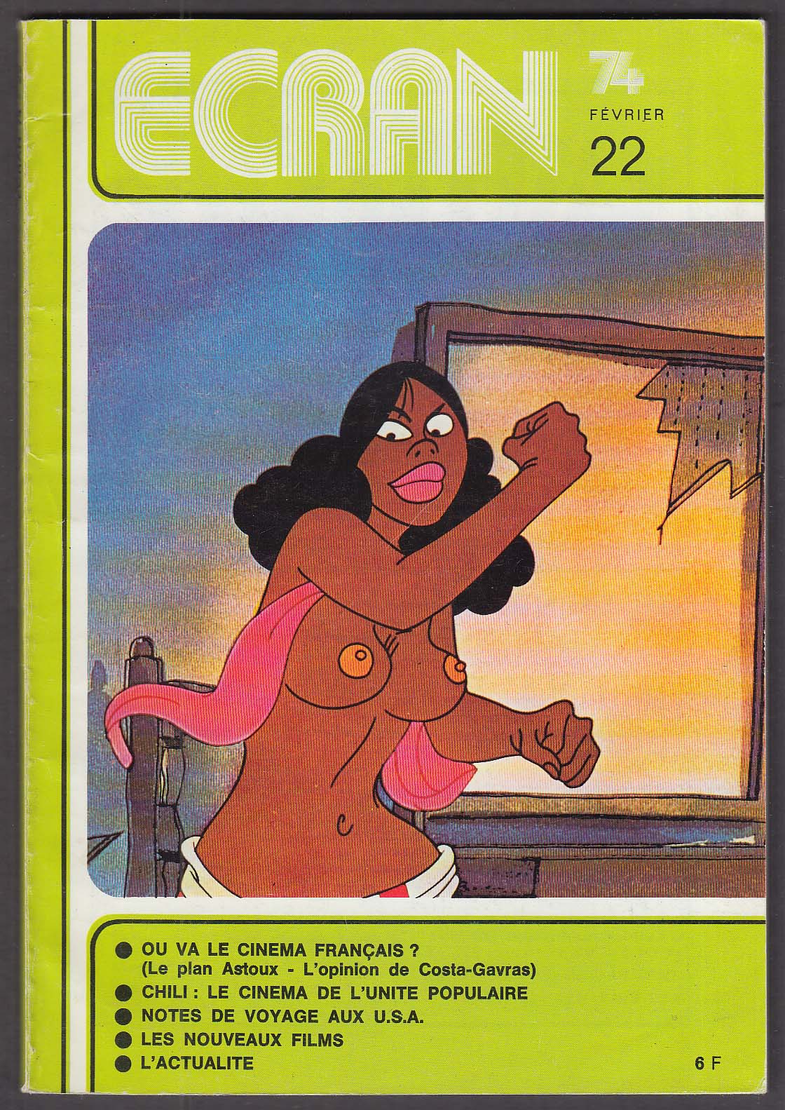 Image for ECRAN Ralph Bakshi Costa-Gavras French film 2/22 1974